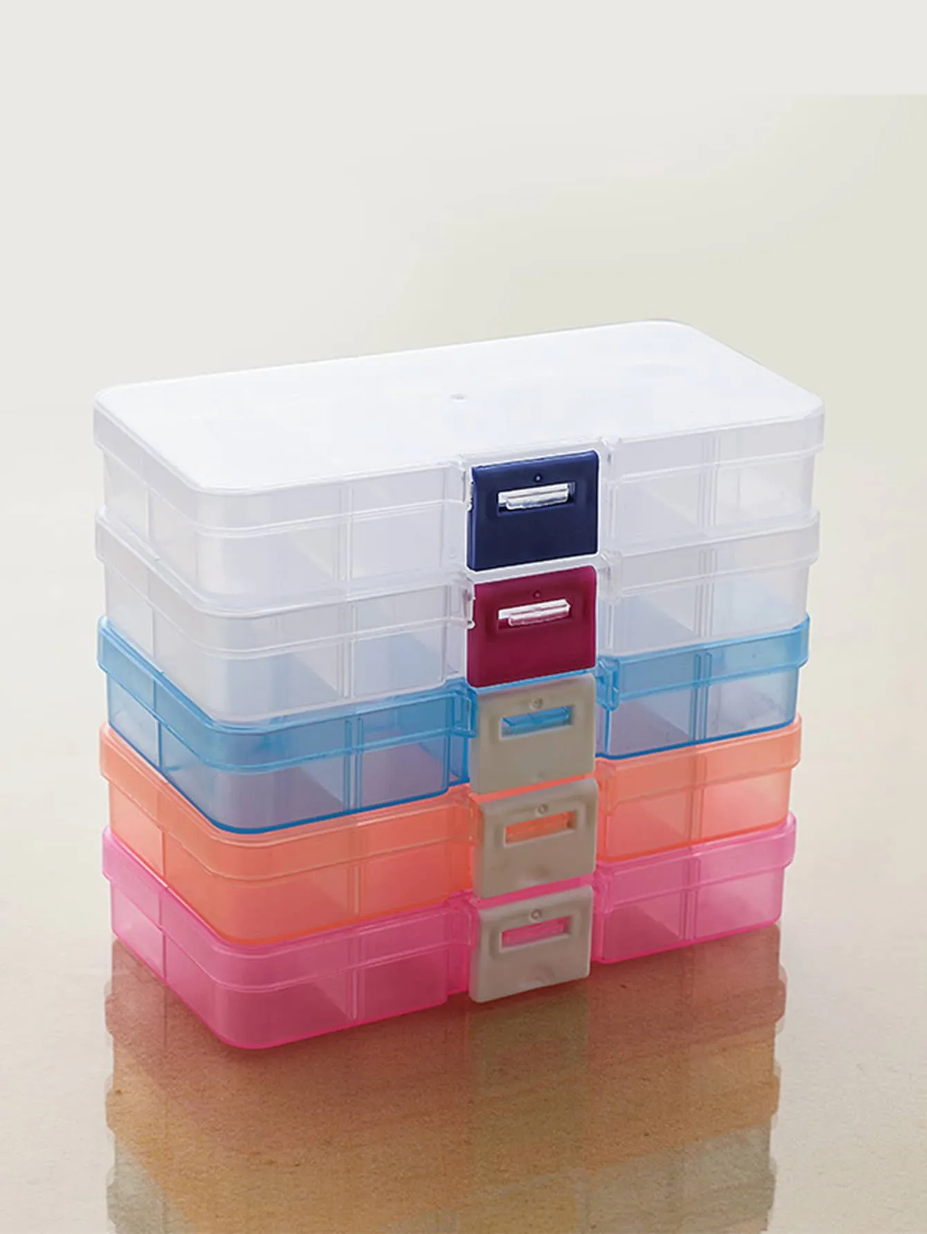 1pc Multi-grid Random Color Jewelry Box