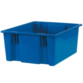 20 7/8 x 18 1/4 x 9 7/8" Blue Stack & Nest Containers