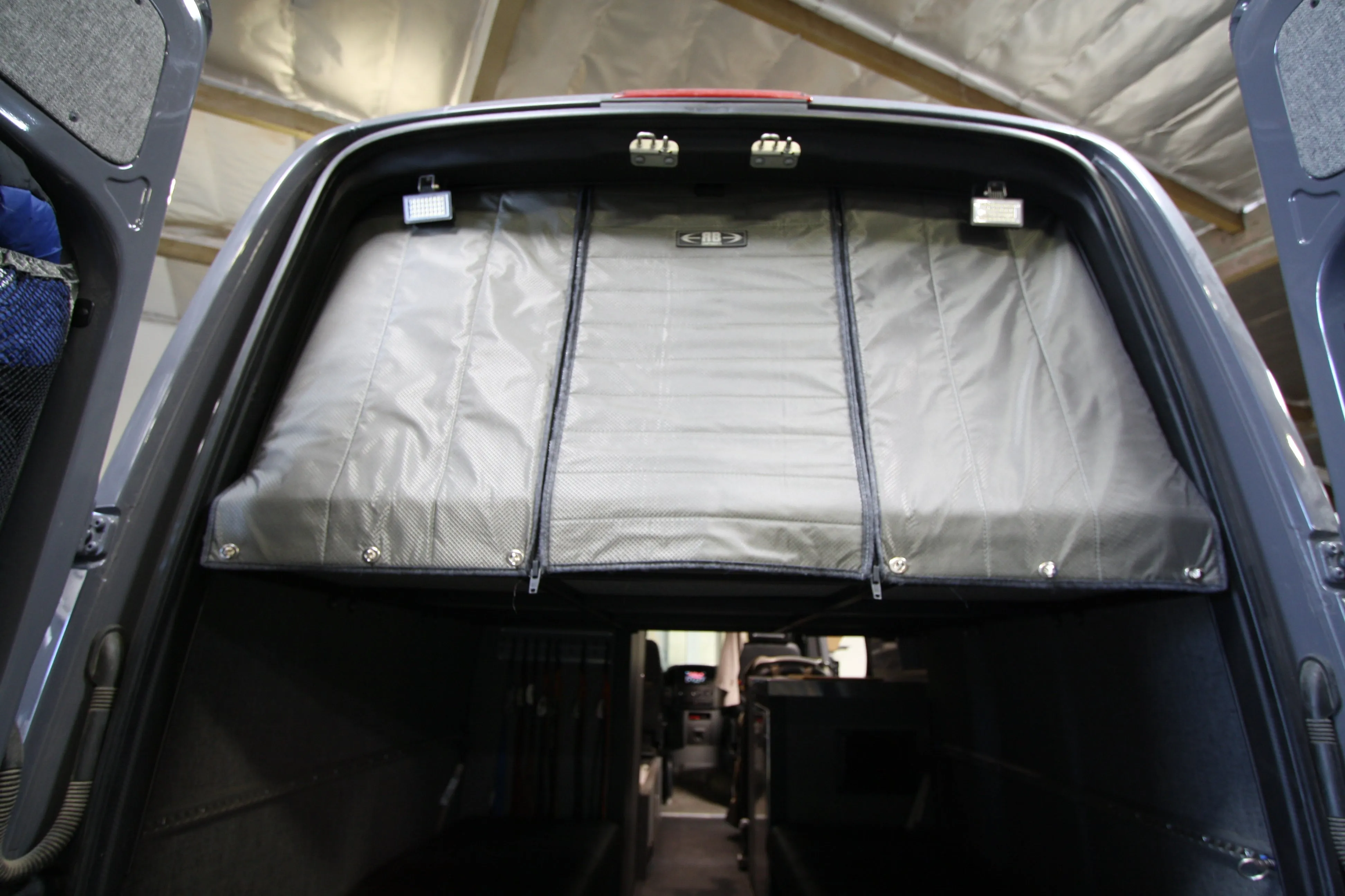 2007  Sprinter Van Fabric - Rear Door Fabric Partition With 18" Center- 36" of Floor Height