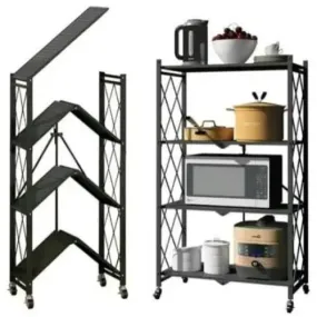 4-tier Foldable Kitchen Rack