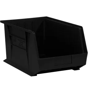 5 3/8 x 4 1/8 x 3" Black Plastic Stack & Hang Bin Boxes