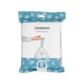 Brabantia 30L Perfect Fit Bin Liners Code O 40 Pack