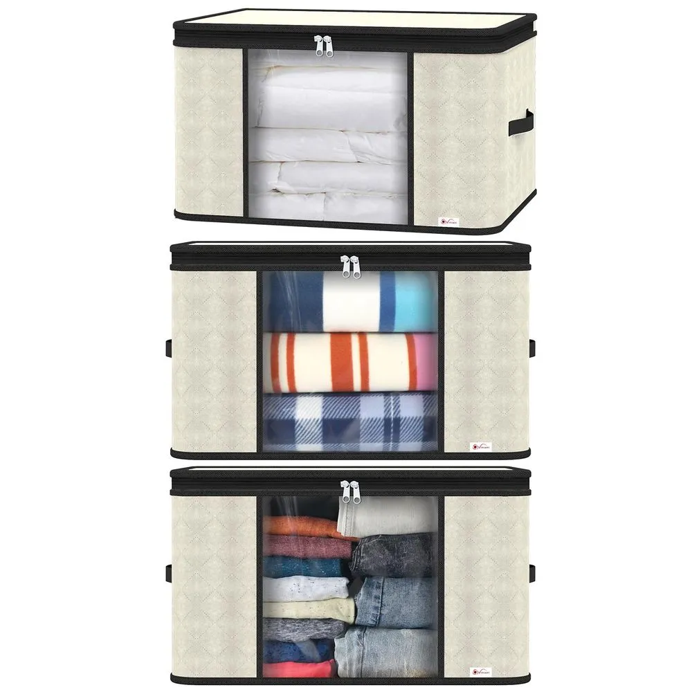 Clothes Storage Bags - 3pcs Large Capacity, Moisture-Proof