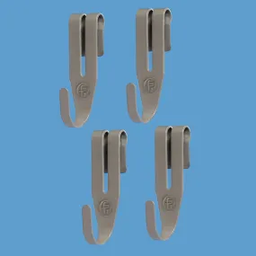 freedomRail Profile Shelf Hooks - Nickel