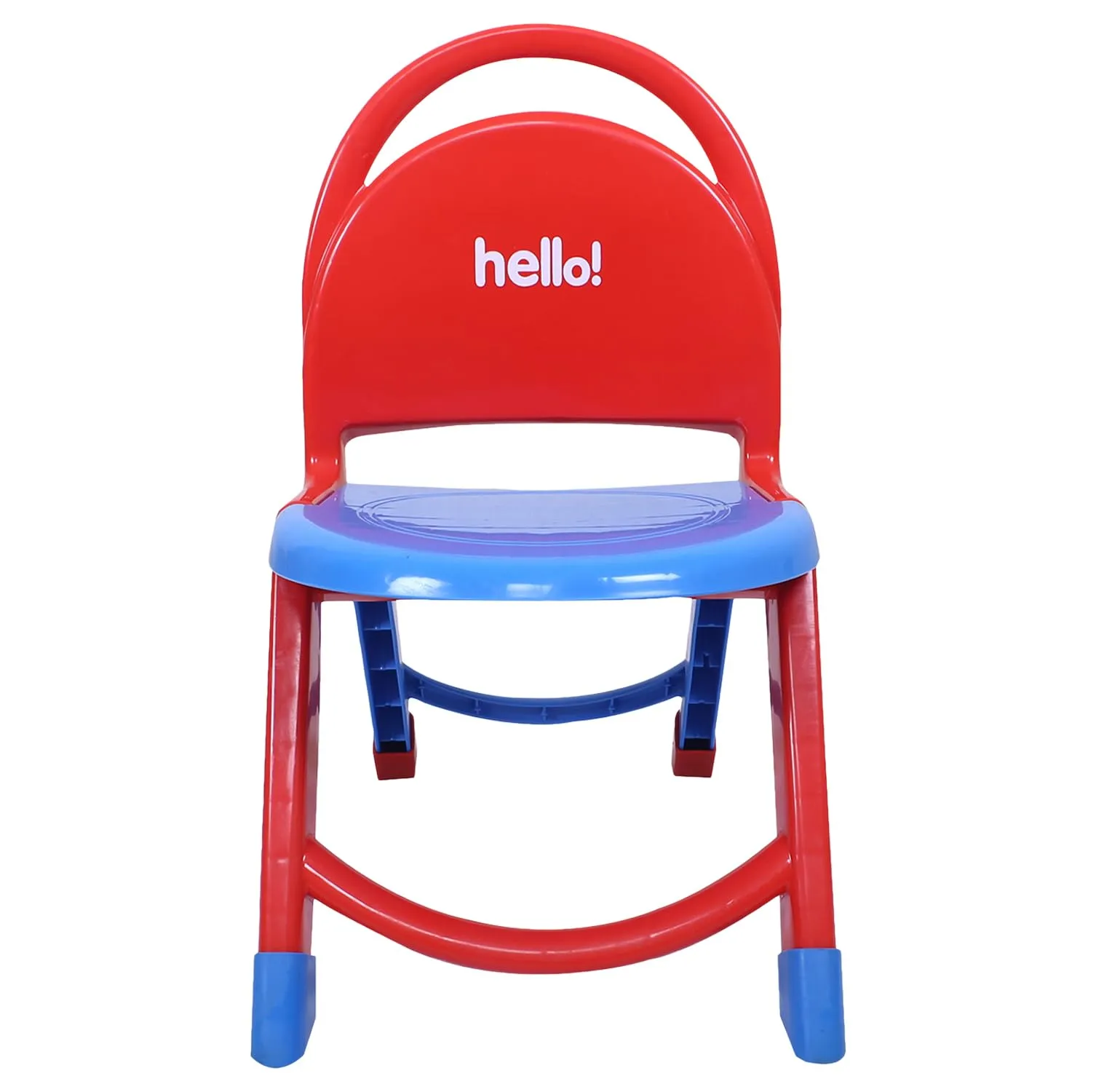 Heart Home Chair for Kids | Plastic Kids Foldable Chair | Baby Chair | School Study Chair | Toddler Chair | Indoor or Outdoor Use for Kids | Capacity 80 Kg | Red & Blue