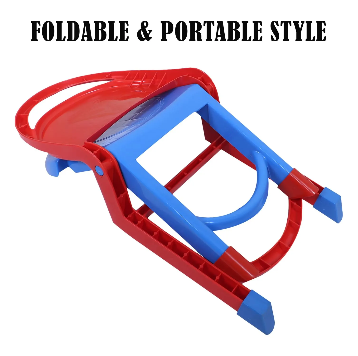 Heart Home Chair for Kids | Plastic Kids Foldable Chair | Baby Chair | School Study Chair | Toddler Chair | Indoor or Outdoor Use for Kids | Capacity 80 Kg | Red & Blue