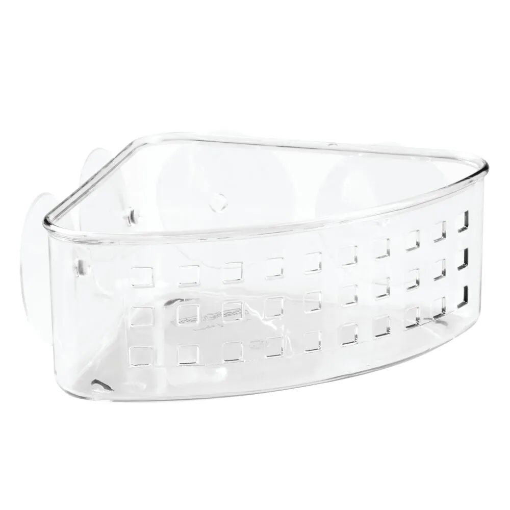 iDesign Suction Corner Basket 2 in Clear