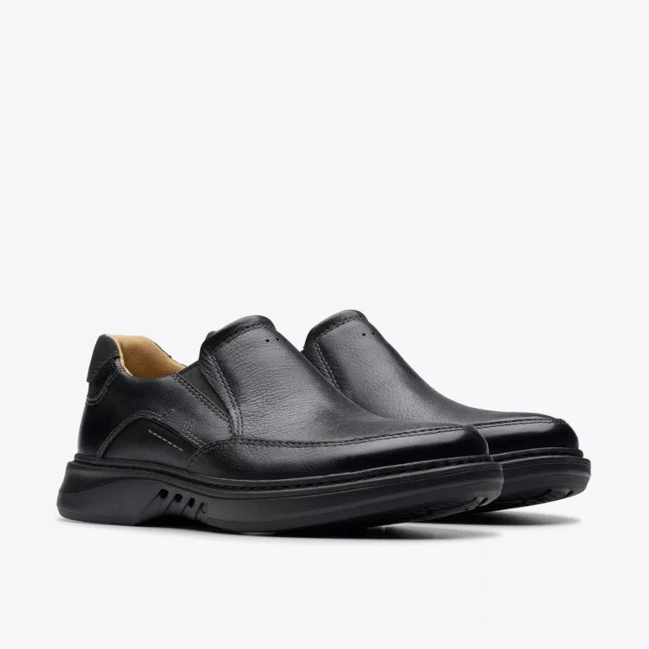 Men's Clarks Un Briley Step 26179984 Color: Black Leather