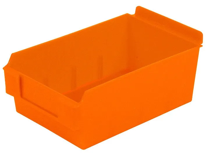 Plastic Slatwall Bins, Shelfbox 200, 8.75 x 5.5 x 3.37