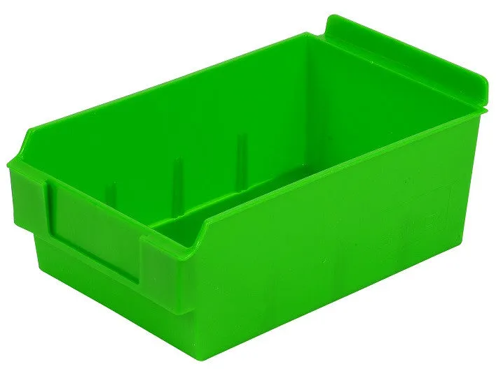 Plastic Slatwall Bins, Shelfbox 200, 8.75 x 5.5 x 3.37