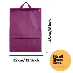 Shoe Bag for Travel & Storage - Maroon