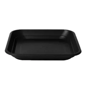 Stewarts "40cm" Black Balconniere Plastic Square Tray