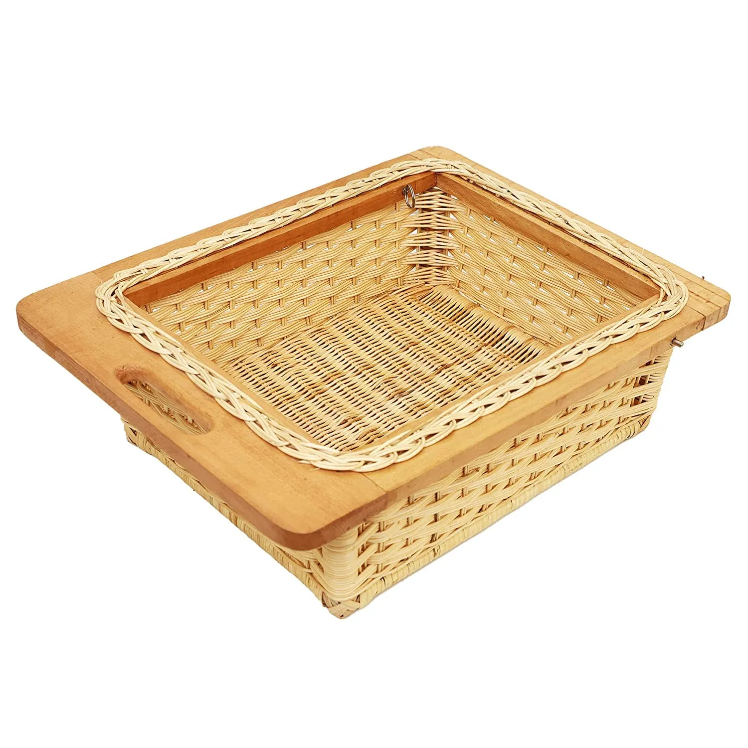 Wicker Basket for Modular Kitchen | Pull Out Basket 22 x 18 x 8 - Sarvani