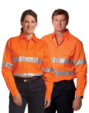 Winning Spirit High Visibility Regular Weight Long Sleeve Drill Shirt (SW52)